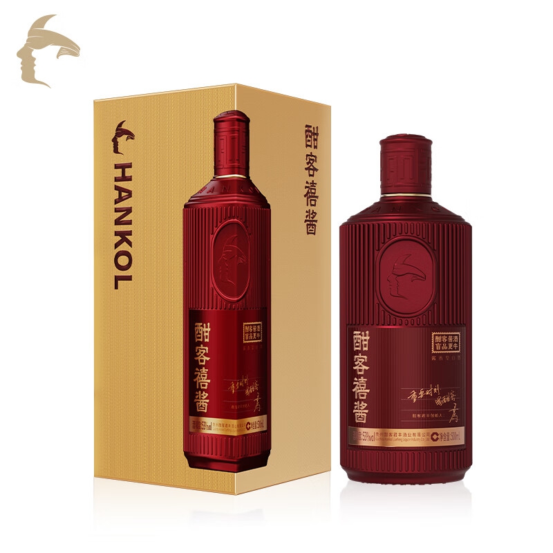 酣客禧酱 酱香型白酒 贵州大曲粮食酒 口粮酒 53度 500mL 1瓶 单瓶装 2025年